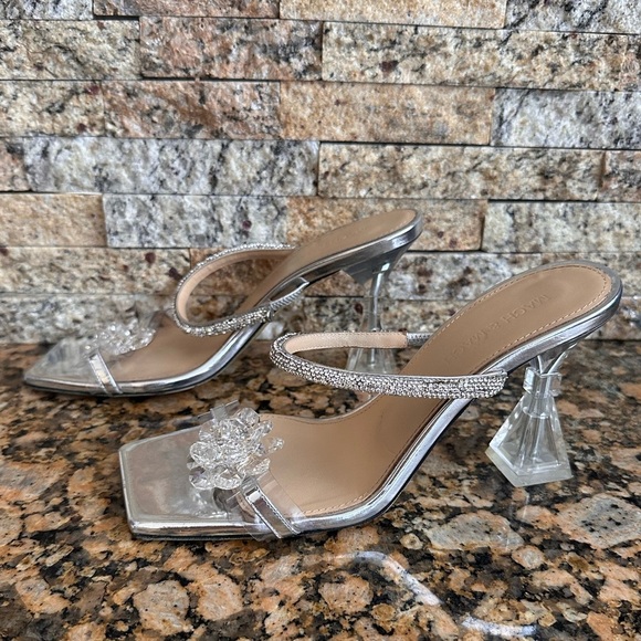 Mach & Mach Crystal Flower slide sandal - Picture 5 of 16